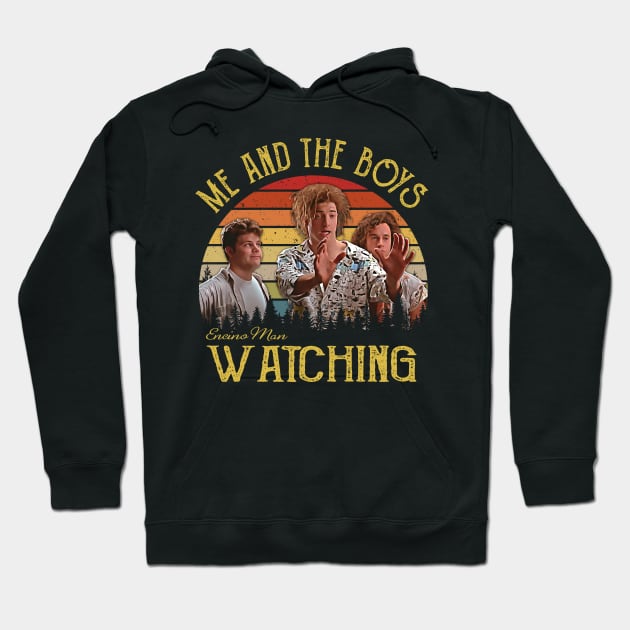 Me And The Boys Watching Comedy Movie Men Hoodie by Crazy Cat Style